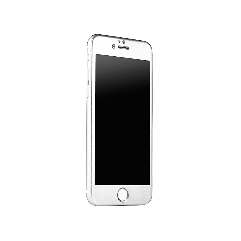 ibacks Full Screen Tempered Glass for iPhone 6 Plus Silver