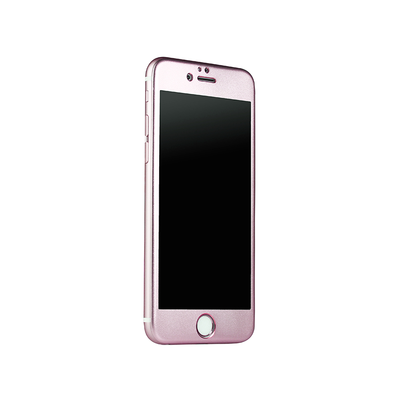 ibacks Full Screen Tempered Glass for iPhone 6 Plus Pink