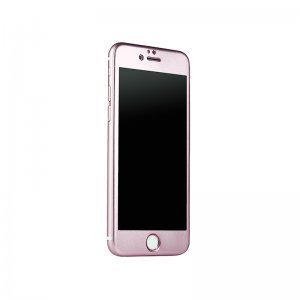 ibacks Full Screen Tempered Glass for iPhone 6 Plus Pink