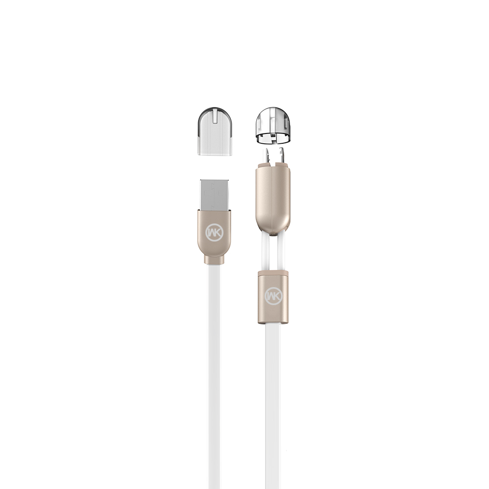 WK 2-in-1 Data Cable White (WKC-001-WH)