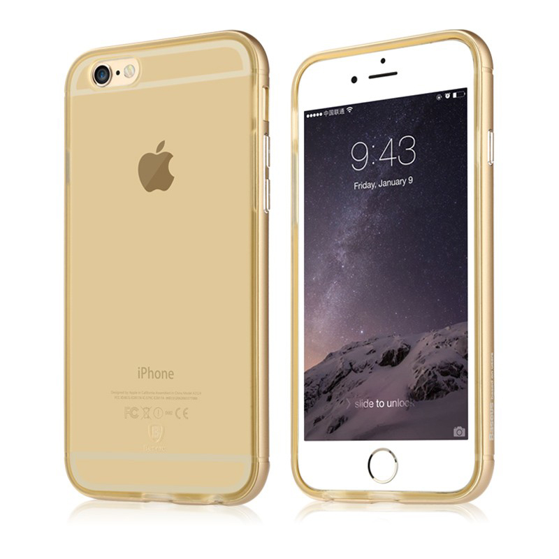 Baseus Golden Series For iPhone 6S Transparent Gold