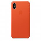 Реплика iPhone X Leather Case Bright Orange (MQTH2FE/A)