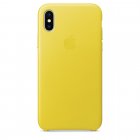 Реплика iPhone X Leather Case Bright Yellow (MQTH2FE/A)