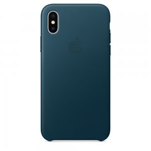 Реплика iPhone X Leather Case Cosmos Blue (MQTH2FE/A)
