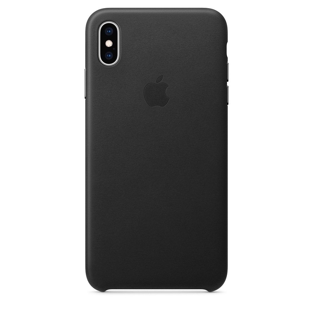 Репліка Apple Leather Case For iPhone XS Max Black