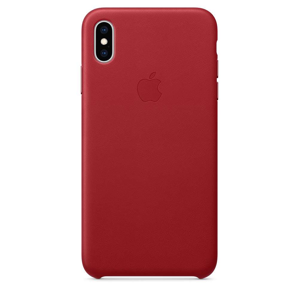 Репліка Apple Leather Case For iPhone XS Max Red