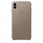 Репліка Apple Leather Case For iPhone XS Max Taupe