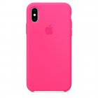 Реплика Apple Silicone Case For iPhone X/XS Electric Pink
