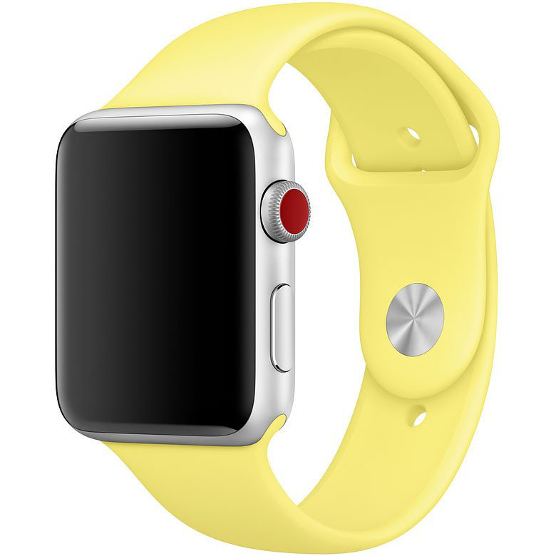 Apple Watch 42/44/45/49mm Silicone Sport Band Yellow