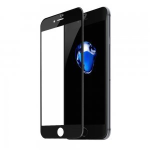 Baseus 0.23mm Anti-break Edge All-screen Arc-surface Tempered Glass For iPhone 7/iPhone 8 Black (SGAPIPH8N-PE01)