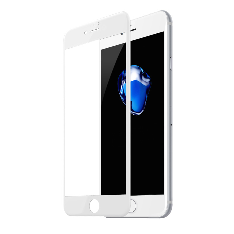 Baseus 0.3mm All-screen Arc-surface Tempered Glass For iPhone 6/6S White (SGAPIPH6S-B3D02)