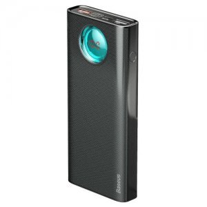Baseus Amblight Quick Charge & Large Power Digital Display Power Bank 33W (PD3.0+QC3.0) 30000mAh Black (PPLG-01)
