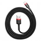 Baseus Cafule Cable USB For Lightning 1.5A 2M Red+Black (CALKLF-C19)