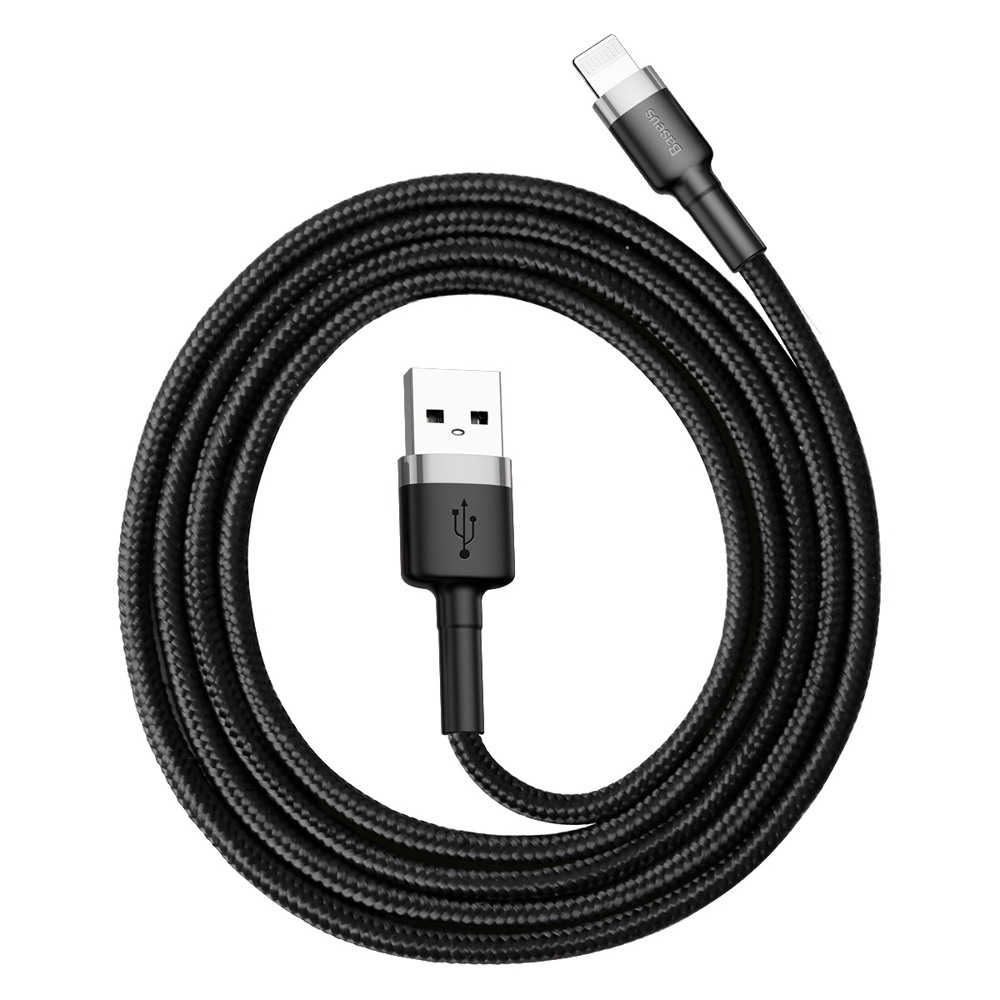 Baseus Cafule Cable USB For Lightning 2.4A 1M Gray + Black (CALKLF-BG1)