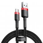 Baseus Cafule Cable USB For Type-C 3A 1M Red+Black (CATKLF-B91)