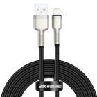 Baseus Cafule Series Metal Data Cable USB to IP 2.4A 2m Black (CALJK-B01)