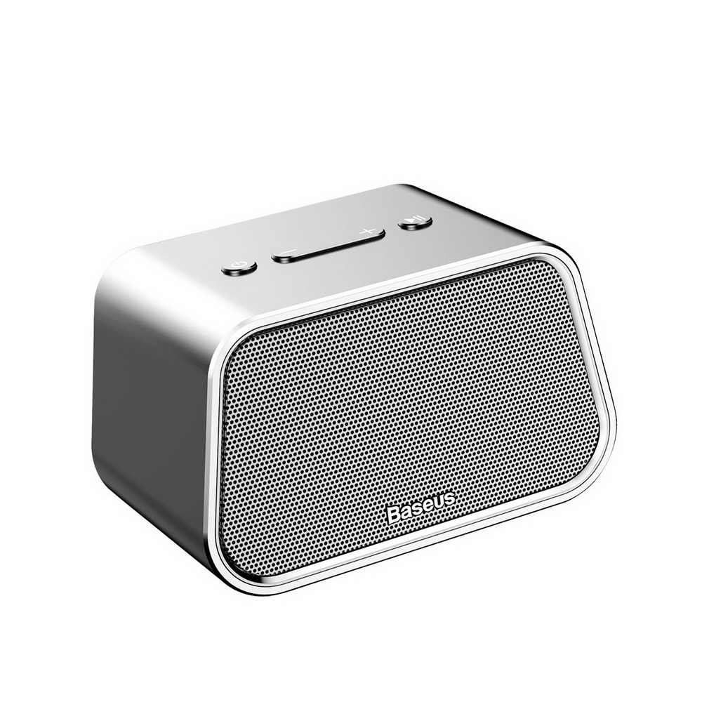 Baseus Encok Multi-functional wireless speaker E02 (Aluminum alloy+U disk/TF card/AUX) Silver (NGE02-0S)