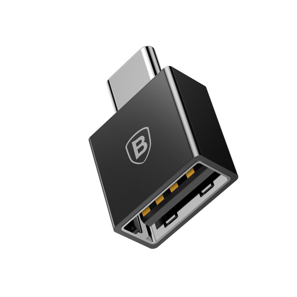 Baseus Exquisite Type-C Male to USB Female Adapter Converter Black (CATJQ-B01)