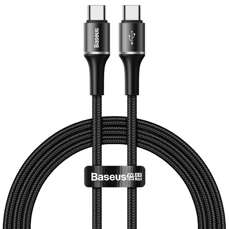 Baseus halo data cable Type-C PD2.0 60W (20V 3A) 1m Black (CATGH-J01)