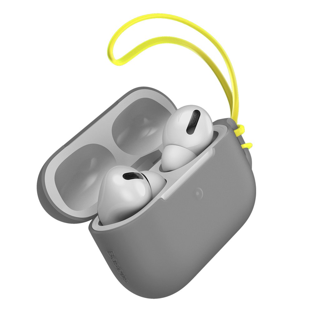 Baseus Let's Go Jelly Lanyard Case For Airpods Pro Grey (WIAPPOD-D0G)