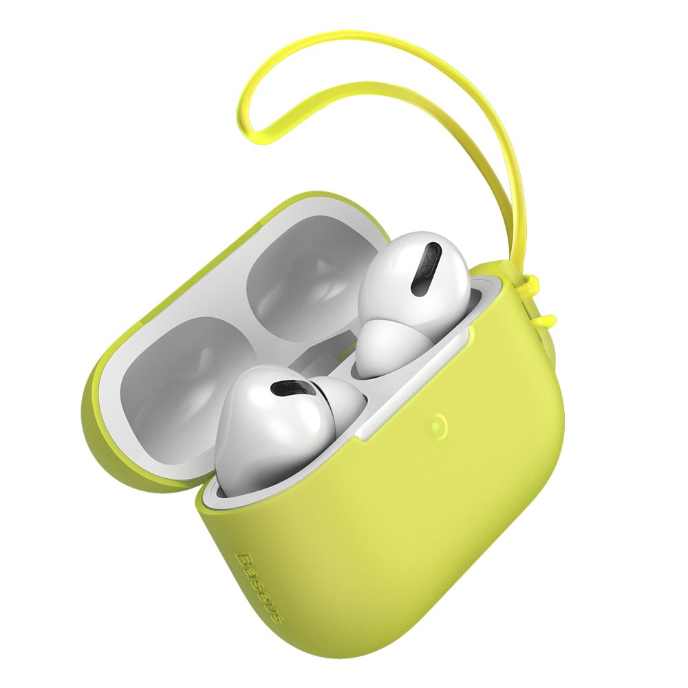 Baseus Let's Go Jelly Lanyard Case For Airpods Pro Yellow (WIAPPOD-D0Y)
