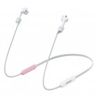 Baseus Let's Go Fluorescent Ring Sports Silicone Lanyard Sleeve For Pods 1/2 Generation White&Pink (ARAPPOD-B24)