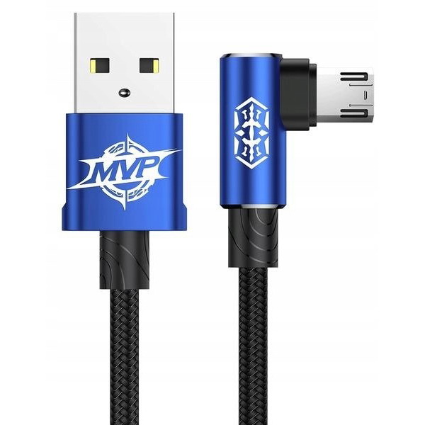 Baseus MVP Elbow Type Cable USB For Micro 1.5A 2M Blue (CAMMVP-B03)