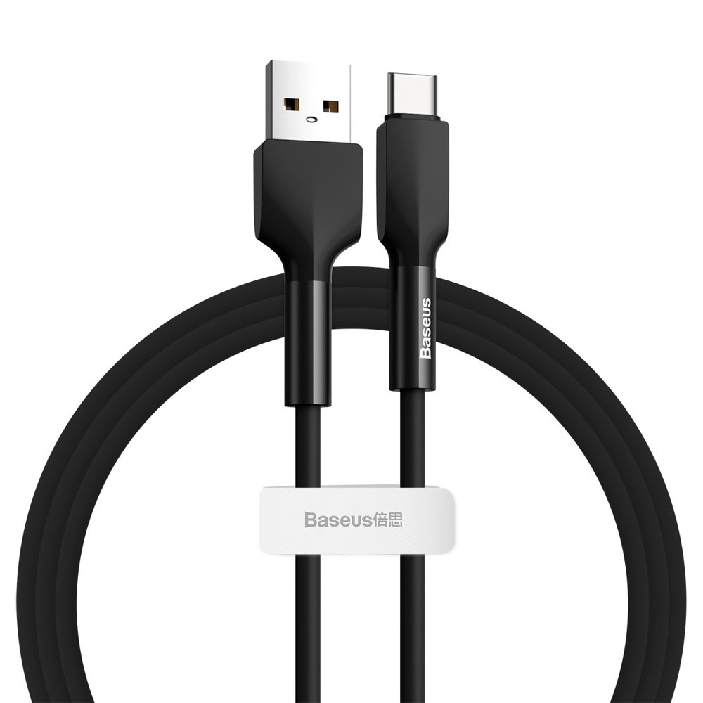 Baseus Silica Gel Cable USB For Type-C 1m Black (CATGJ-01)