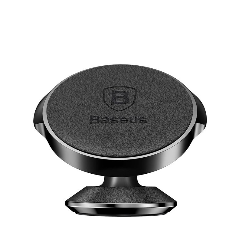 Baseus Small Ears Series Vertical Magnetic Bracket (Genuine Leather Type) Black (SUER-F01)