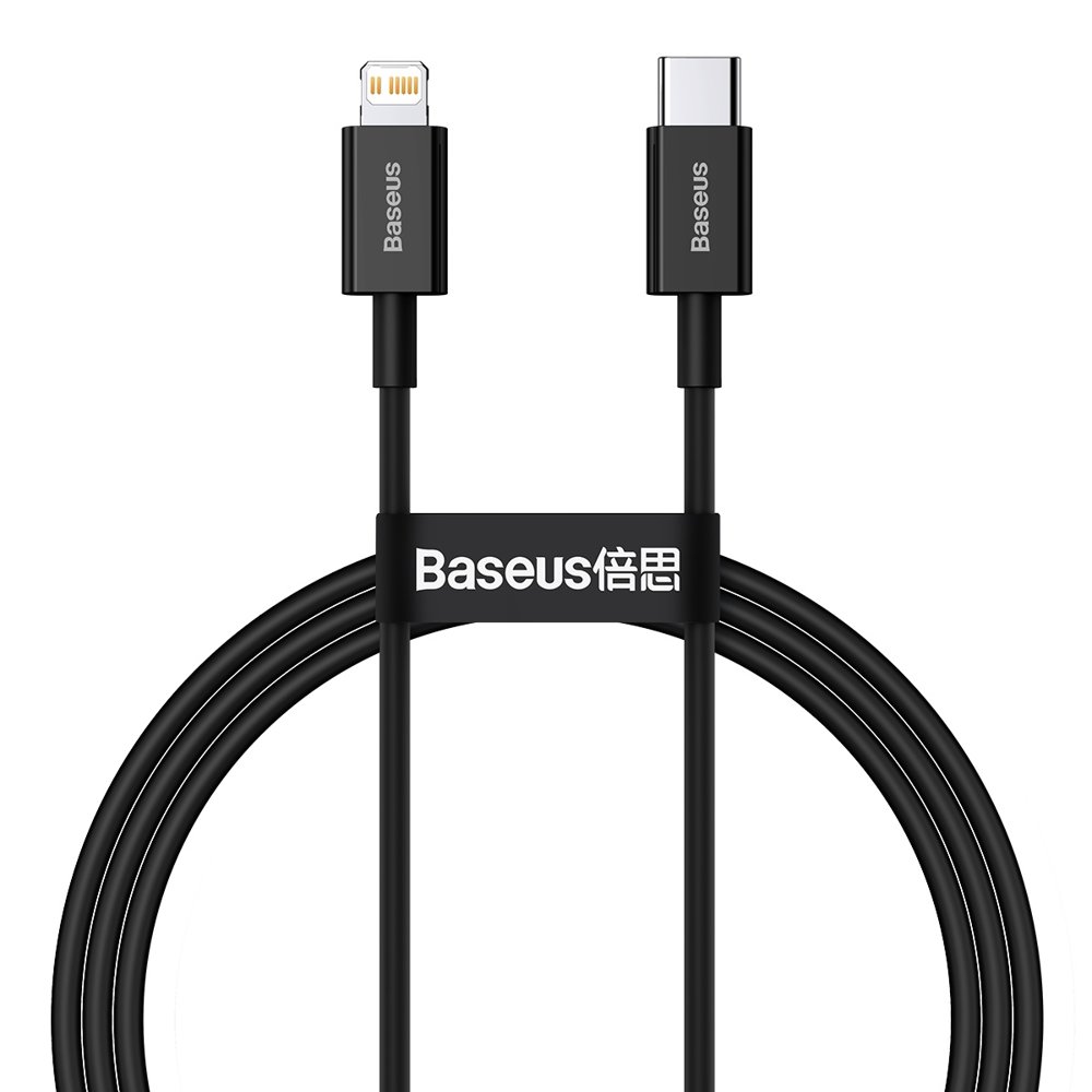 Baseus Superior Series Fast Charging Data Cable Type-C to Lightning PD 20W 1m Black (CATLYS-A01)