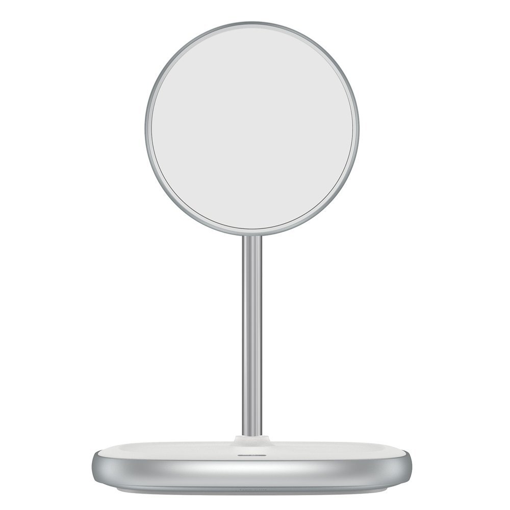 Baseus Swan Magnetic Desktop Bracket Wireless Charger Suit for iPhone 12 White (WXSW-02)