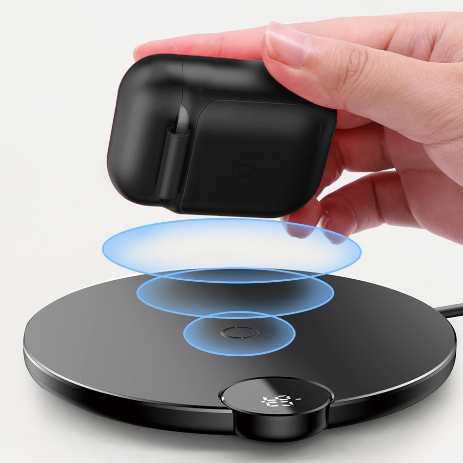 Baseus Wireless Charger for Airpods Black (WIAPPOD-01)