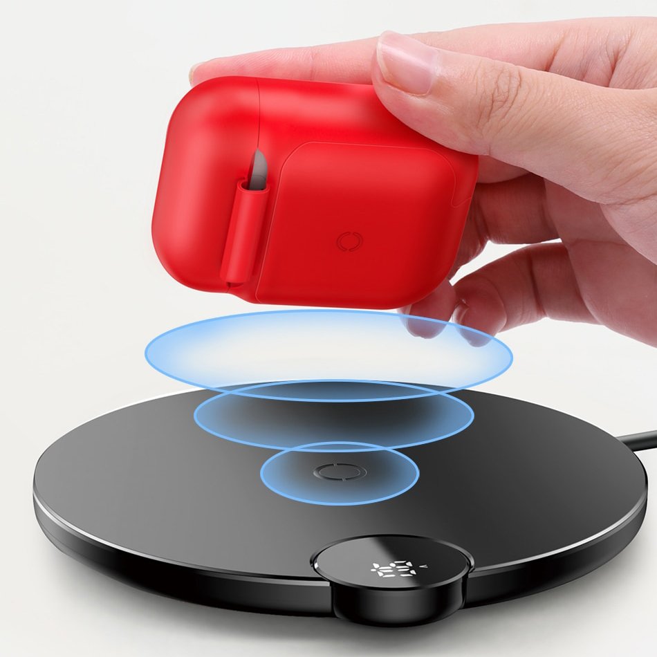 Baseus Wireless Charger For Airpods Red (WIAPPOD-09)