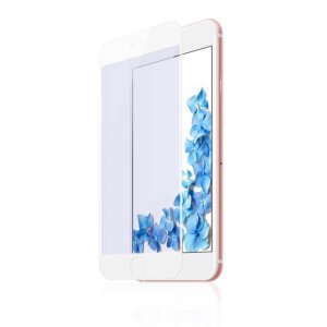 Baseus Silk-screen Blue Light Protection Tempered Glass White For iPhone 7