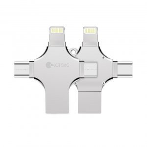 Coteetci 4-in-1 Zinc Alloy iUSB 128Gb (CS5129-128G)