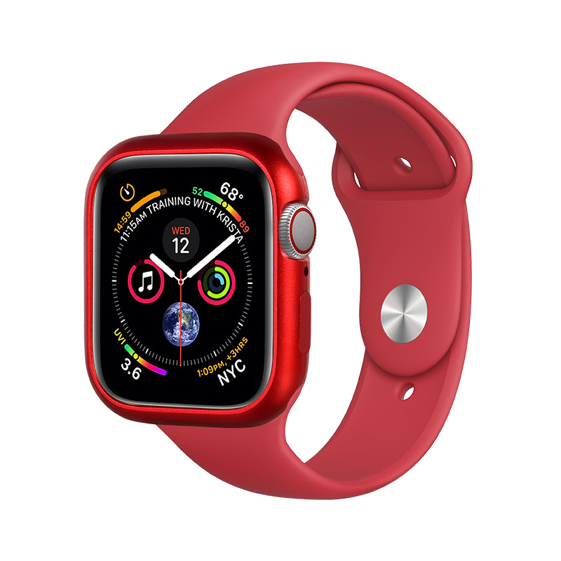 COTEetCI Aluminum Magnet Case Red For Apple Watch 4/5/6/SE 44mm (CS7058-RD)