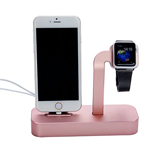 COTEetCI Base5 2-in-1 iPhone & Apple watch Stand Rose Gold (CS2095-MRG)
