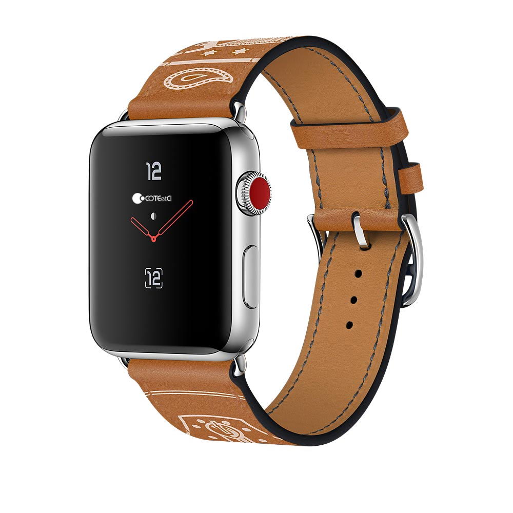 COTEetCI W13 Fashion Leather for Apple Watch 42/44/45/49mm Brown (WH5219-KR)