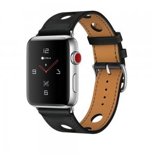 COTEetCI W15 Leather for Apple Watch 42/44/45/49mm Black (WH5221-BK)