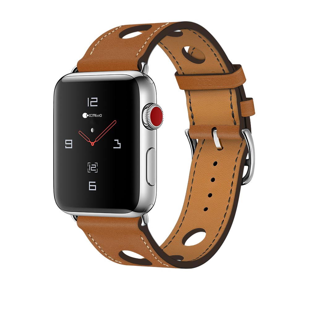 COTEetCI W15 Leather for Apple Watch 42/44/45/49mm Brown (WH5221-KR)