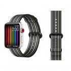 COTEetCI W30 Rainbow Nylon Band For Apple Watch 38/40/41mm Black-Grey (WH5250-BG)
