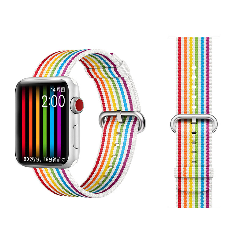 COTEetCI W30 Rainbow Nylon Band For Apple Watch 38/40/41mm Rainbow (WH5250-RB)