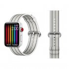 COTEetCI W30 Rainbow Nylon Band For Apple Watch 42/44/45mm White-Grey (WH5251-WG)