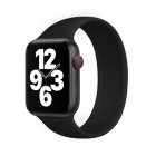 COTEetCI W58 Liquid Silicone Band for Apple Watch 42/44/45/49mm Black (WH5301-BK-160)