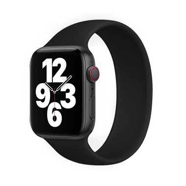 COTEetCI W58 Liquid Silicone Band for Apple Watch 38/40/41mm Black (WH5300-BK-135)