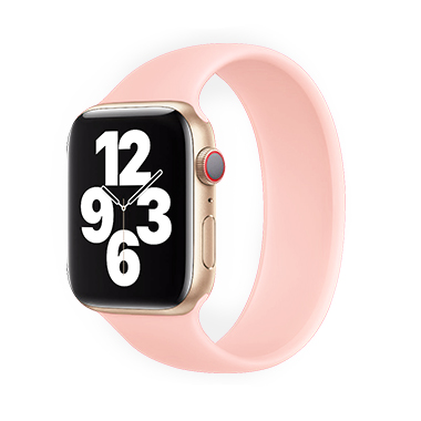 COTEetCI W58 Liquid Silicone Band for Apple Watch 42/44/45/49mm Light Pink (WH5301-LP-150)