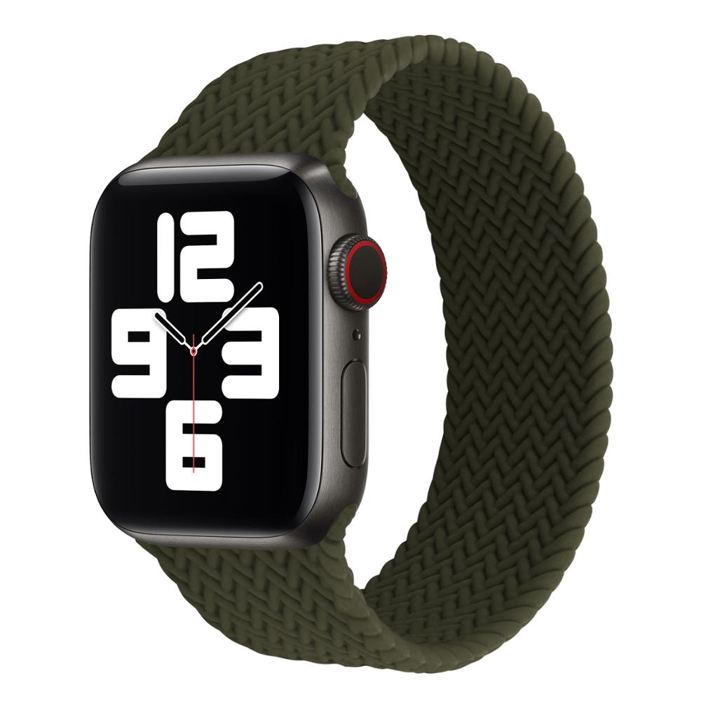 COTEetCI W59 Braided Loop for Apple Watch 38/40/41mm Inverness Green (WH5302-IG-150)