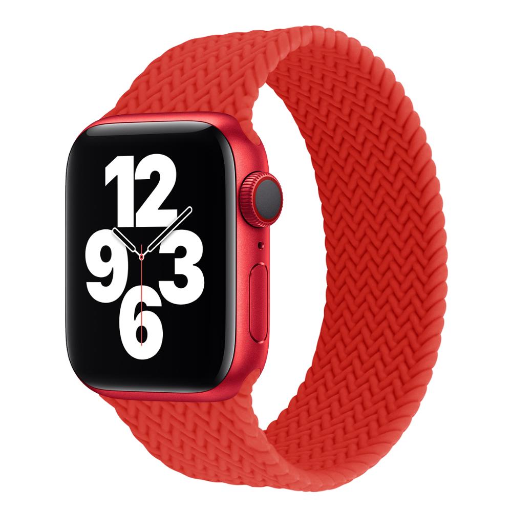 COTEetCI W59 Braided Loop for Apple Watch 42/44/45/49mm Red (WH5303-RD-160)