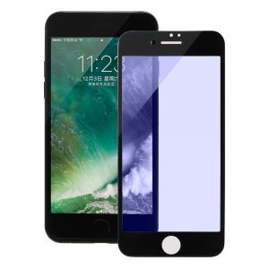 COTEetCI Glass silk screen printed full-screen for iPhone 7 （blu-ray) GS7107-BK-BL