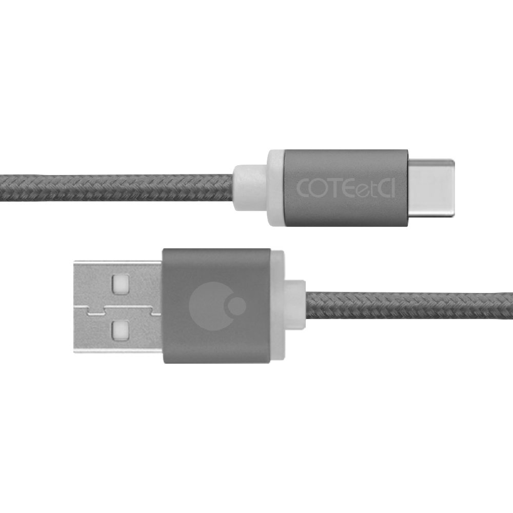 COTEetCI M20 TYPE-C Cable Space Grey (Nylon, 1.2M）